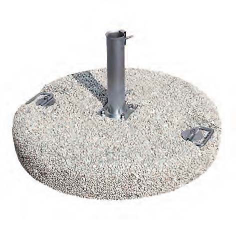 Base in cemento graniglia bianca